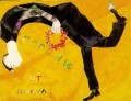 Hommage an Gogol Design für den Vorhang für den Gogol Festival Zeitgenossen Marc Chagall